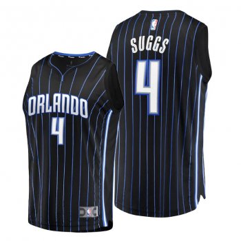 Jalen Suggs Orlando Magic #4 Black 2021 NBA Draft 1st Round Pick Jersey Replica