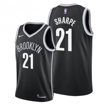 DayRon Sharpe 2021 NBA Draft Brooklyn Nets Black Icon Edition Jersey #21