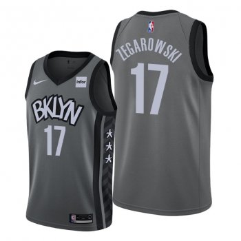 Marcus Zegarowski 2021 NBA Draft Brooklyn Nets Gray Statement Edition Jersey #17