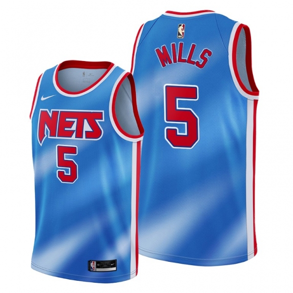 Patty Mills 2021 Trade Brooklyn Nets Blue Classic Edition Jersey #5