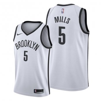 Patty Mills 2021 Trade Brooklyn Nets White Association Edition Jersey #5