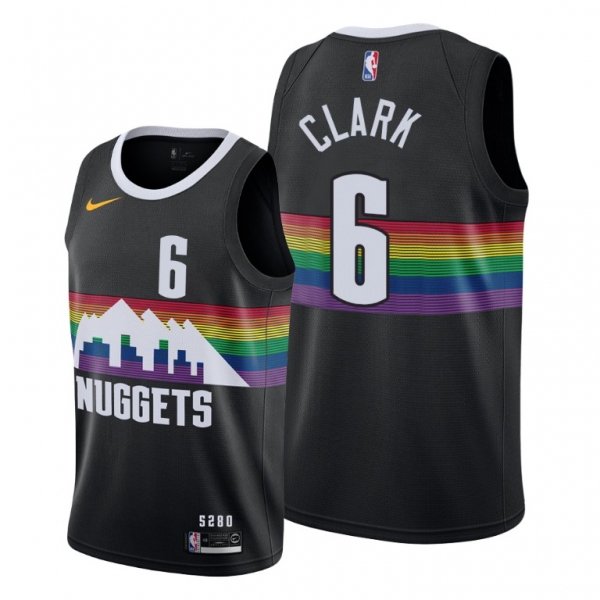 Denver Nuggets #6 Gary Clark Black City Edition Jersey 2021 Trade