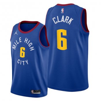 Denver Nuggets #6 Gary Clark Blue Statement Edition Jersey 2021 Trade