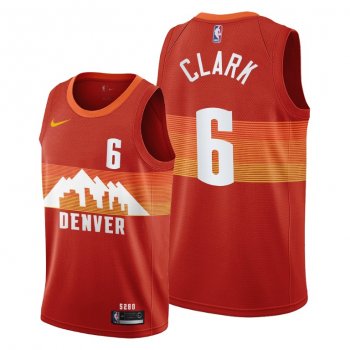 Denver Nuggets #6 Gary Clark Orange City Edition Jersey 2021 Trade