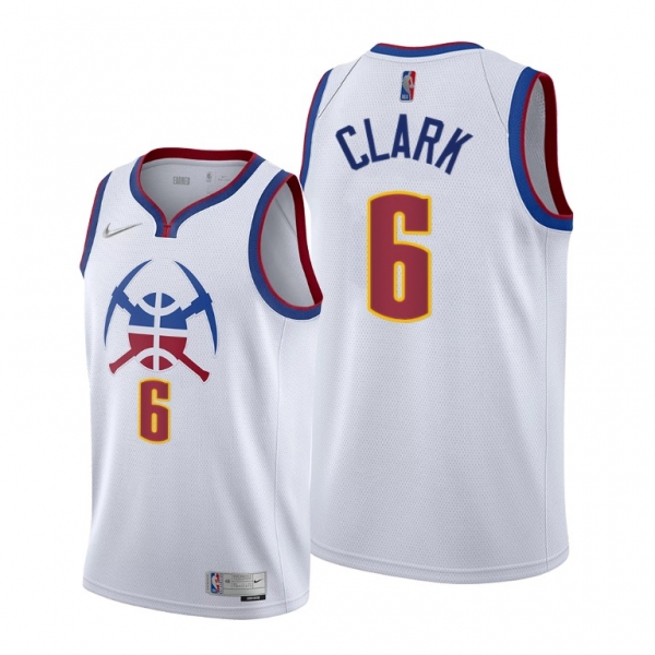 Denver Nuggets #6 Gary Clark White Earned Edition Jersey 2021 Trade