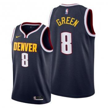 Jeff Green 2021 Trade Denver Nuggets Navy Icon Edition Jersey #8