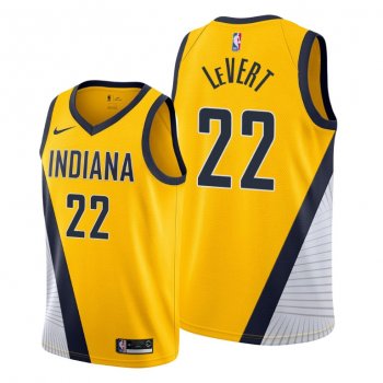 Indiana Pacers #22 Caris LeVert Gold 2020-21 Statement Edition Jersey 2021 Trade