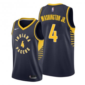 Duane Washington Jr. 2021 NBA Draft Indiana Pacers Navy Icon Edition Jersey #4