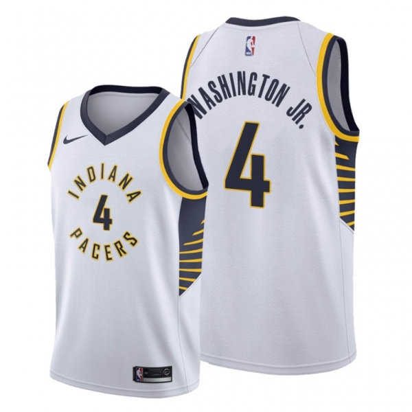 Duane Washington Jr. 2021 NBA Draft Indiana Pacers White Classic Edition Jersey #4