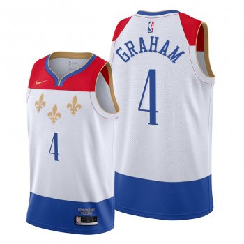 Devonte' Graham 2021 Trade New Orleans Pelicans White City Edition Jersey #4