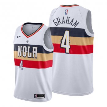 Devonte' Graham 2021 Trade New Orleans Pelicans White Earned Edition Jersey #4