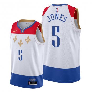 Herbert Jones 2021 NBA Draft New Orleans Pelicans White City Edition Jersey #5