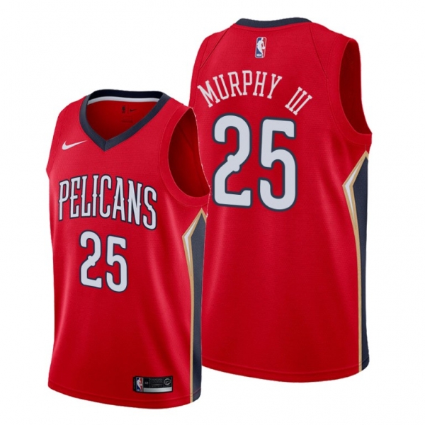 Trey Murphy III 2021 NBA Draft New Orleans Pelicans Red Statement Edition Jersey #25