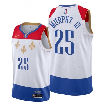 Trey Murphy III 2021 NBA Draft New Orleans Pelicans White City Edition Jersey #25