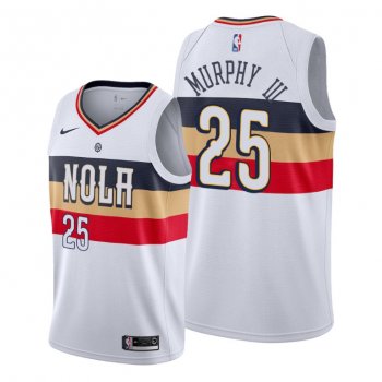 Trey Murphy III 2021 NBA Draft New Orleans Pelicans White Earned Edition Jersey #25