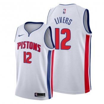 Isaiah Livers 2021 NBA Draft Detroit Pistons White Classic Edition Jersey #12