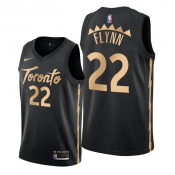 Malachi Flynn 2021 Trade Toronto Raptors Black City Edition Jersey #22