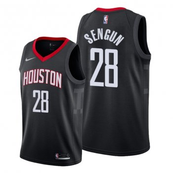 Alperen Sengun 2021 NBA Draft Houston Rockets Black Statement Edition Jersey #28