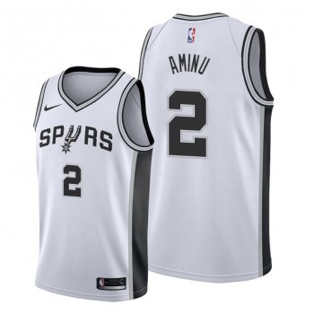 Al-Farouq Aminu 2021 Trade San Antonio Spurs White Association Edition Jersey #2