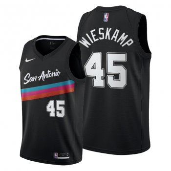 Joe Wieskamp 2021 NBA Draft San Antonio Spurs Black City Edition Jersey #45