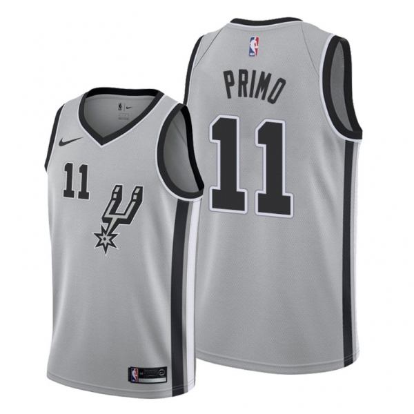 Joshua Primo 2021 NBA Draft San Antonio Spurs Gray Statement Edition Jersey #11