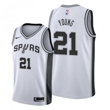 Thaddeus Young 2021 Trade San Antonio Spurs White Association Edition Jersey #21