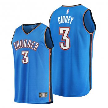 Josh Giddey Oklahoma City Thunder #3 Blue 2021 NBA Draft 1st Round Pick Jersey Replica