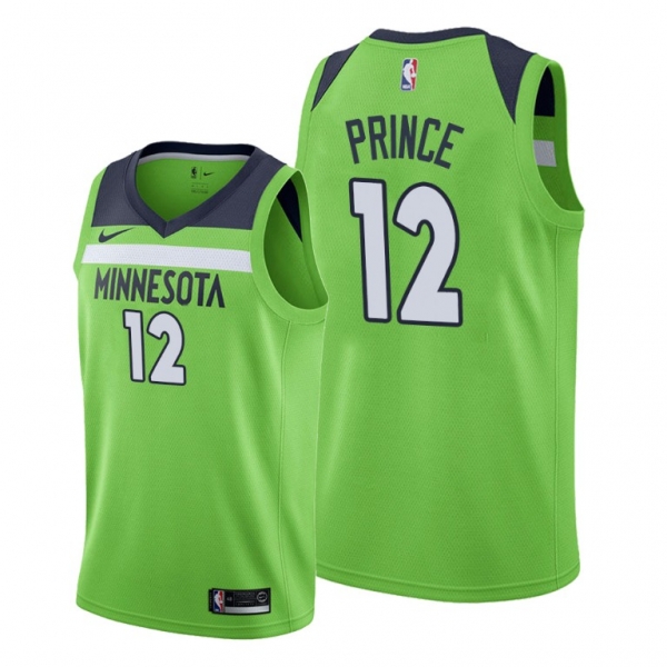 Taurean Prince 2021 Trade Minnesota Timberwolves Green Statement Edition Jersey