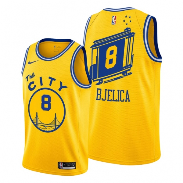 Nemanja Bjelica 2021 Trade Golden State Warriors Gold Classic Edition Jersey #8