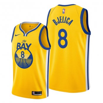 Nemanja Bjelica 2021 Trade Golden State Warriors Gold Statement Edition Jersey #8