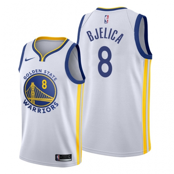 Nemanja Bjelica 2021 Trade Golden State Warriors White Association Edition Jersey #8