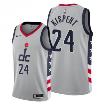 Corey Kispert 2021 NBA Draft Washington Wizards Gray City Edition Jersey #24