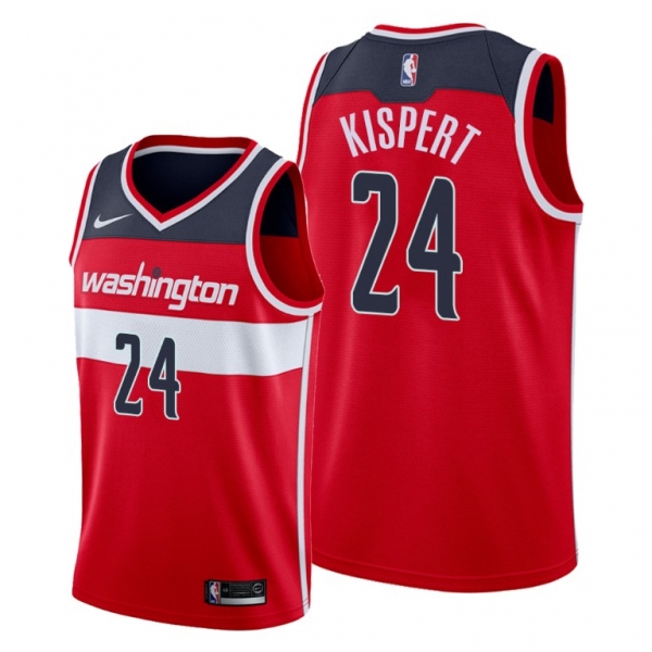 Corey Kispert 2021 NBA Draft Washington Wizards Red Icon Edition Jersey #24