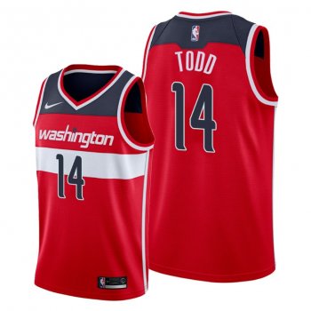 Isaiah Todd 2021 NBA Draft Washington Wizards Red Icon Edition Jersey #14