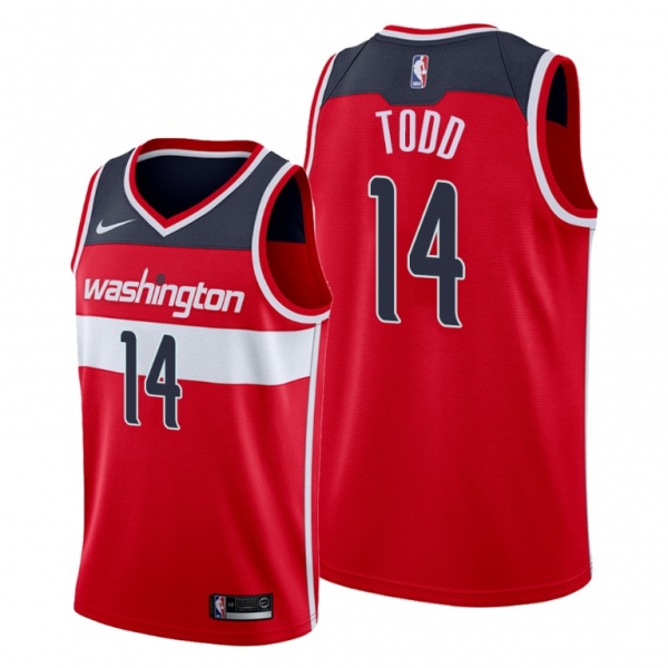 Isaiah Todd 2021 NBA Draft Washington Wizards Red Icon Edition Jersey #14