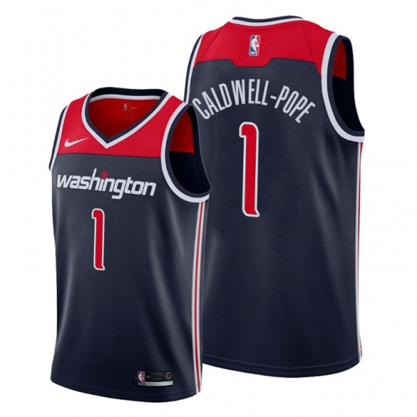 Kentavious Caldwell-Pope 2021 Trade Washington Wizards Navy Statement Edition Jersey #1