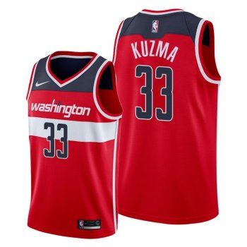 Kyle Kuzma 2021 Trade Washington Wizards Red Icon Edition Jersey #33