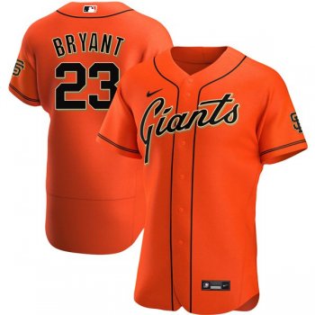 Men's #23 Kris Bryant San Francisco Giants Trade Jersey Orange Authentic - All Stitched