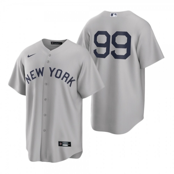 New York Yankees Aaron Judge Nike Gray 2021 Field of Dreams Jersey