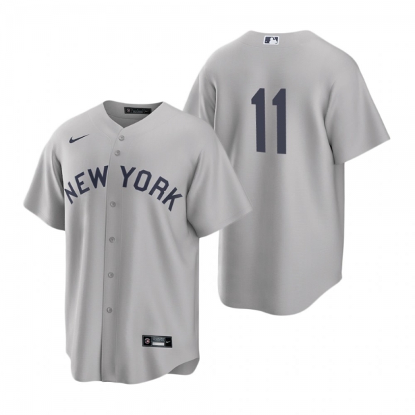 New York Yankees Brett Gardner Nike Gray 2021 Field of Dreams Jersey