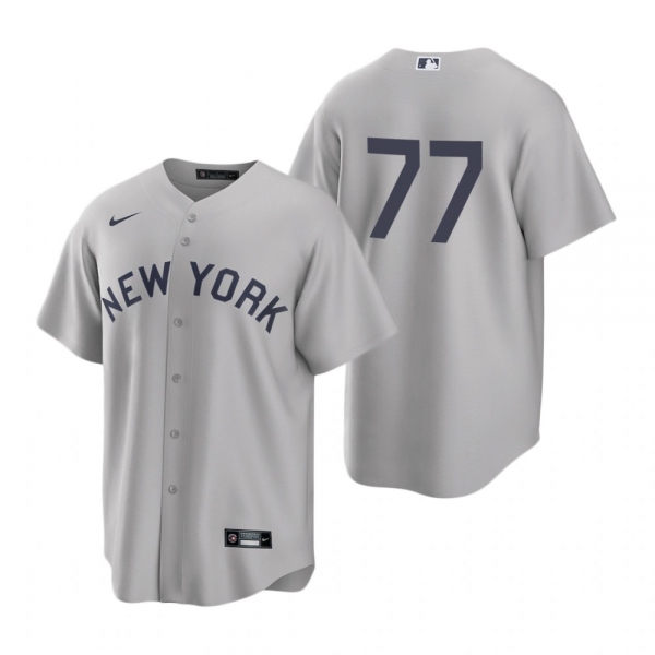 New York Yankees Clint Frazier Nike Gray 2021 Field of Dreams Jersey