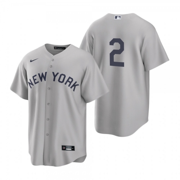 New York Yankees Derek Jeter Nike Gray 2021 Field of Dreams Jersey