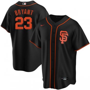 Youth Youth's #23 Kris Bryant San Francisco Giants Trade Jersey Black Replica - All Stitched