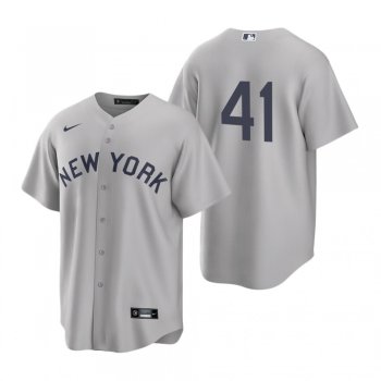 New York Yankees Miguel Andujar Nike Gray 2021 Field of Dreams Jersey