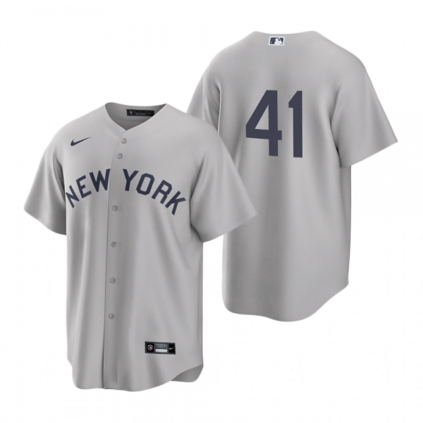 New York Yankees Miguel Andujar Nike Gray 2021 Field of Dreams Jersey