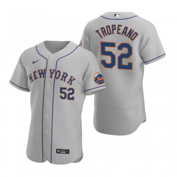 Men's New York Mets Nick Tropeano Nike Gray Authentic Road Jersey