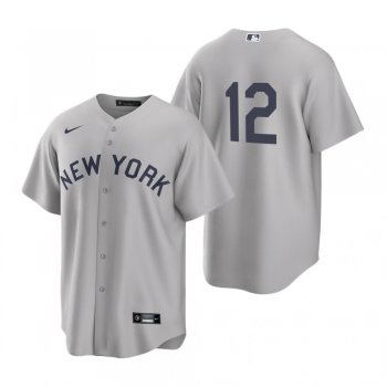 New York Yankees Rougned Odor Nike Gray 2021 Field of Dreams Jersey