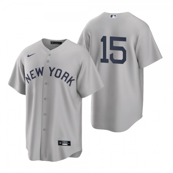 New York Yankees Thurman Munson Nike Gray 2021 Field of Dreams Jersey