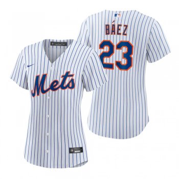 Women's New York Mets Javier Baez Nike White Replica Home Jersey