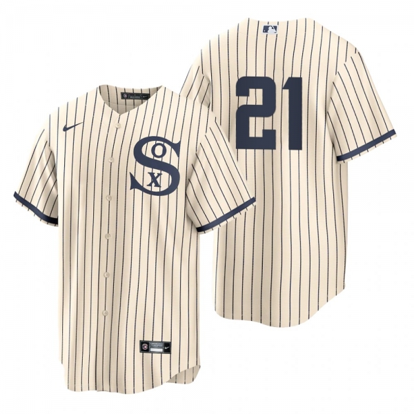 Men's Chicago White Sox Zack Collins Nike White 2021 Field of Dreams Jersey